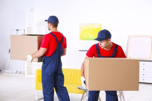 Professional movers preparing a home move in Camden
