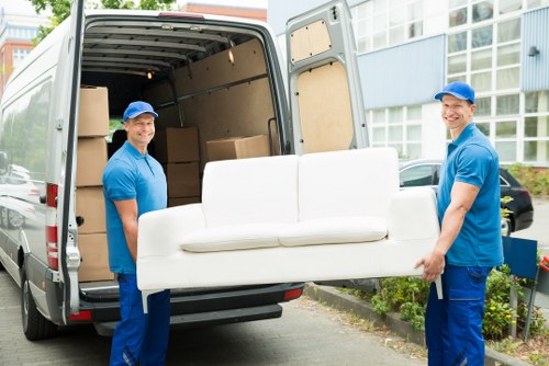 Man with van removal service planning a Camden move