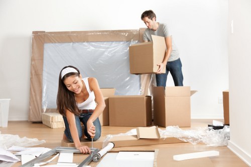 House movers helping with a residential move in Camden