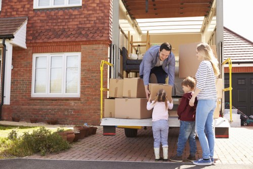 Removal team helping with a local Camden home move