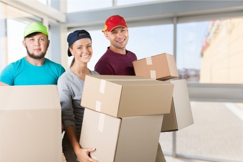 Preparing boxes and furniture for removal truck hire in Camden