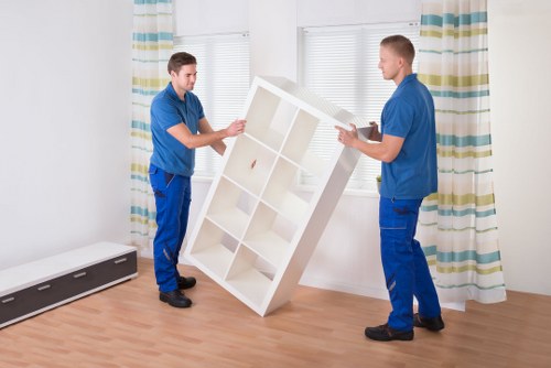Local removal van for furniture transport in Camden